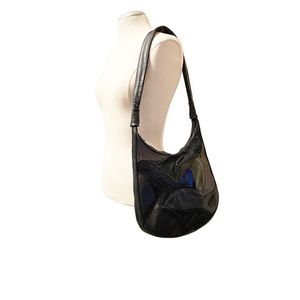 VINTAGE - 80s PATCHWORK SHOULDER BAG
